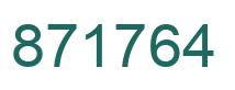 Número 871764 imagen verde