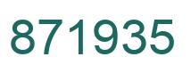 Número 871935 imagen verde