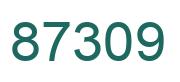 Number 87309 green image