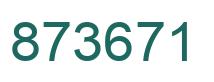 Número 873671 imagen verde