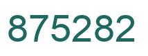 Number 875282 green image
