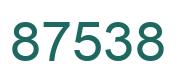 Número 87538 imagen verde