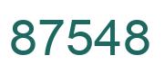 Número 87548 imagen verde