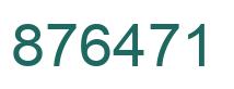 Number 876471 green image