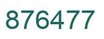 Number 876477 green image