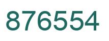 Number 876554 green image
