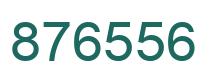 Number 876556 green image