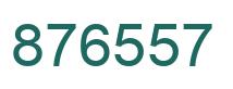 Number 876557 green image