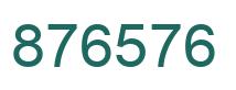 Number 876576 green image