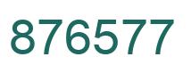 Number 876577 green image