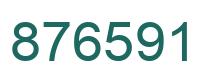 Number 876591 green image