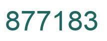 Number 877183 green image