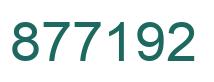 Number 877192 green image