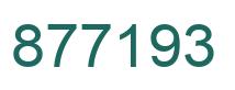 Number 877193 green image