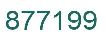 Number 877199 green image