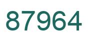 Número 87964 imagen verde