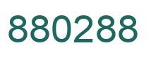 Number 880288 green image