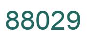 Number 88029 green image