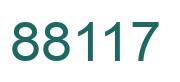 Number 88117 green image