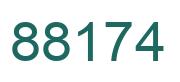 Número 88174 imagen verde