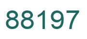 Number 88197 green image