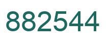 Number 882544 green image