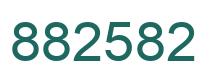 Number 882582 green image