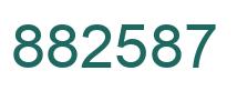 Number 882587 green image
