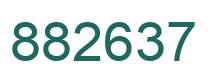 Number 882637 green image