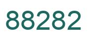 Number 88282 green image