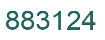Number 883124 green image