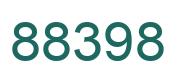 Number 88398 green image