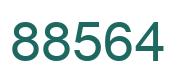 Number 88564 green image