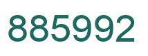 Number 885992 green image