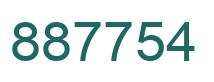 Número 887754 imagen verde