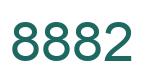 Number 8882 green image