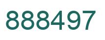 Number 888497 green image