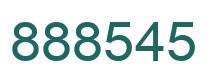 Number 888545 green image