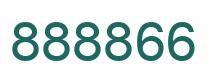 Number 888866 green image