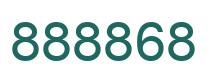 Number 888868 green image