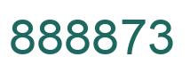 Number 888873 green image