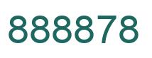 Number 888878 green image