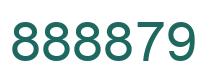 Number 888879 green image