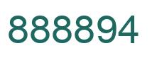 Number 888894 green image