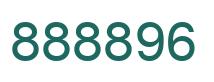 Number 888896 green image
