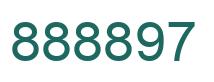 Number 888897 green image