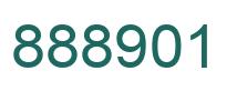 Number 888901 green image