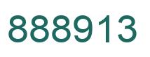 Number 888913 green image