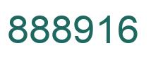Number 888916 green image
