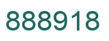 Number 888918 green image